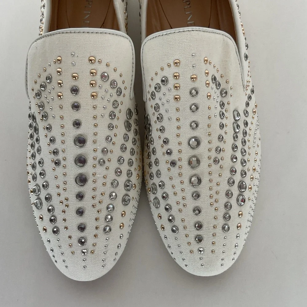 Donald J. PLINER New Leather Studded Loafers size 8 - Picture 4 of 16